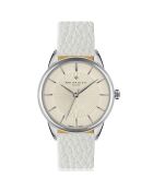 Montre Femme en Cuir Montreux blanche