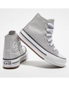 Baskets Chuck Taylor All Star Eva Lift pailletées grises