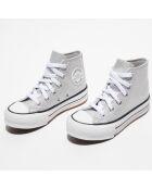 Baskets Chuck Taylor All Star Eva Lift pailletées grises