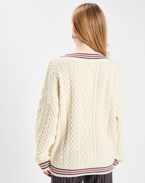 Maglione a trecce Ecru Cricket