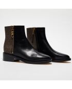 Boots Regan noir/marron