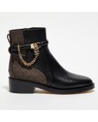 Bottines Hamilton noir/marron