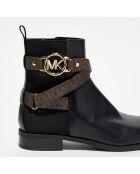 Bottines en Cuir Rory noir/marron