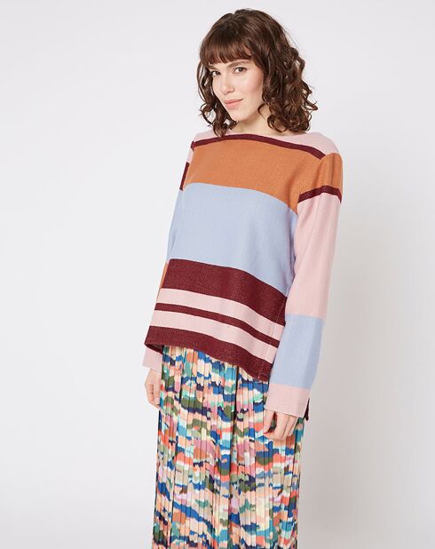 Jersey Petit Fantaisie con rayas pastel