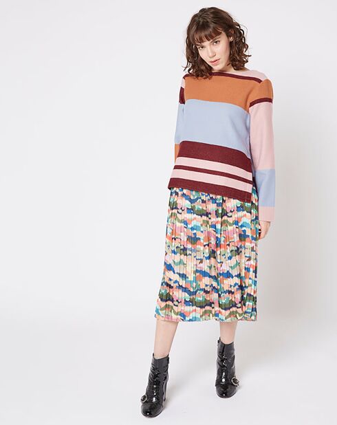 Jersey Petit Fantaisie con rayas pastel