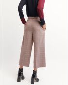 Pantaloni Pinch in tartan rosa