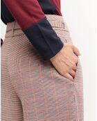 Pantaloni Pinch in tartan rosa