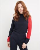 Pucha Uni T-Shirt in Marineblau/Rot