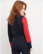 Pucha Uni T-Shirt in Marineblau/Rot
