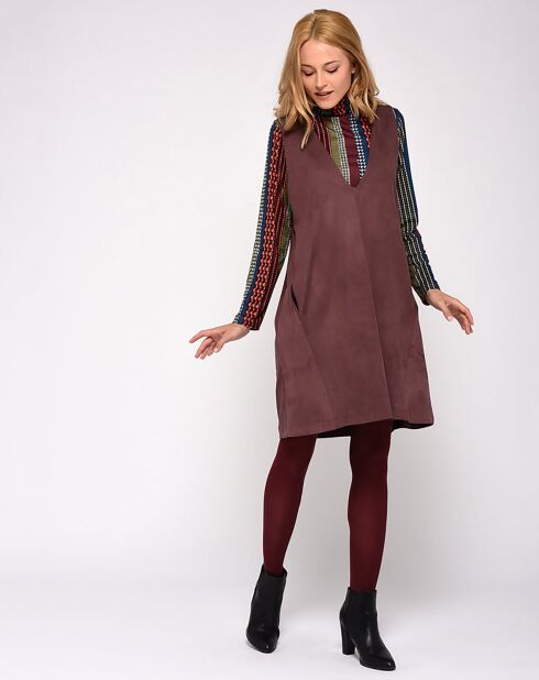 Rocco Unie pflaumenfarbenes Kleid