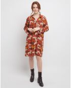 Rosse Arbres Brick jurk