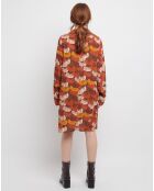 Rosse Arbres Brick jurk