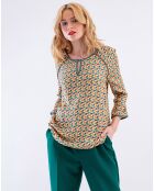 Conjunto multicolor de camiseta de algodón orgánico Tanpi