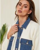 Veste Ajka écru/jeans