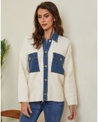 Veste Ajka écru/jeans