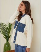 Veste Ajka écru/jeans