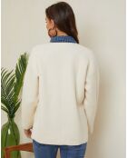 Veste Ajka écru/jeans