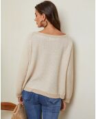 Beiger Pullover aus Wollmischung von Barcs