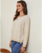 Beiger Pullover aus Wollmischung von Barcs