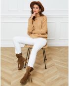 Pull en Cachemire mélangé Elona beige