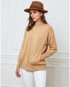 Pull en Cachemire mélangé Elona beige