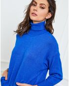 Pull en Cachemire mélangé Elona bleu royal