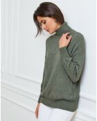 Pull en Cachemire mélangé Elona kaki