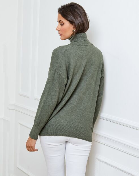 Pull en Cachemire mélangé Elona kaki