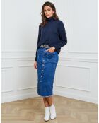 Pull en Cachemire mélangé Elona marine