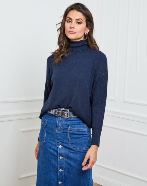 Pull en Cachemire mélangé Elona marine