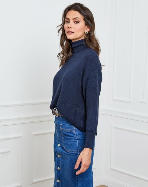 Pull en Cachemire mélangé Elona marine