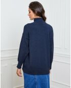 Pull en Cachemire mélangé Elona marine
