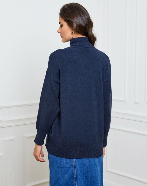 Pull en Cachemire mélangé Elona marine