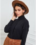 Pull en Cachemire mélangé Elona noir
