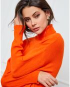Pull en Cachemire mélangé Elona orange