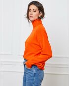 Pull en Cachemire mélangé Elona orange