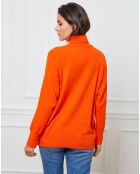 Pull en Cachemire mélangé Elona orange