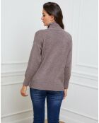 Pull en Cachemire mélangé Elona taupe