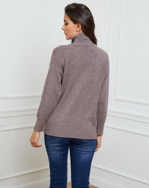 Pull en Cachemire mélangé Elona taupe