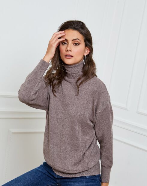 Pull en Cachemire mélangé Elona taupe