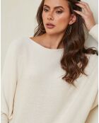 Hajos ecrufarbener Pullover