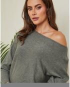 Hajos khakifarbener Pullover