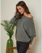 Hajos khakifarbener Pullover