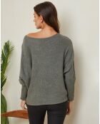 Hajos khakifarbener Pullover