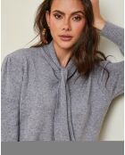 Grauer Igal-Pullover