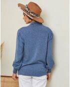 Indigofarbener Pullover Igal