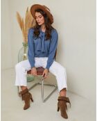 Indigofarbener Pullover Igal