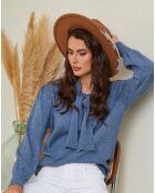Indigofarbener Pullover Igal