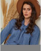 Indigofarbener Pullover Igal