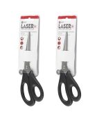 2 Ciseaux universel 24cm gris/noir